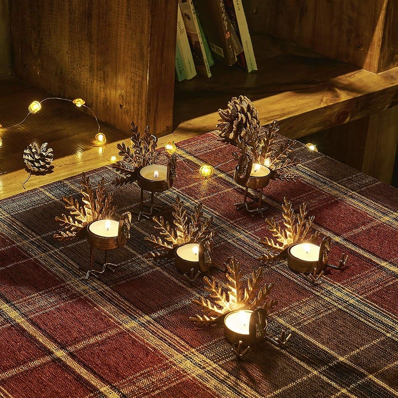 SAND MINE Metal Turkey Tea Light Candle Holders, Thanksgiving Candle Holder, Turkey Candle Holder, Metal Candle Holder, Thanksgiving Home Table Decoration (6) - Image 4